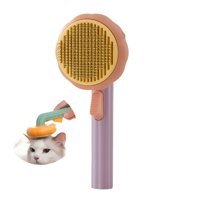 Self Cleaning Pumpkin Pet Slicker Brush