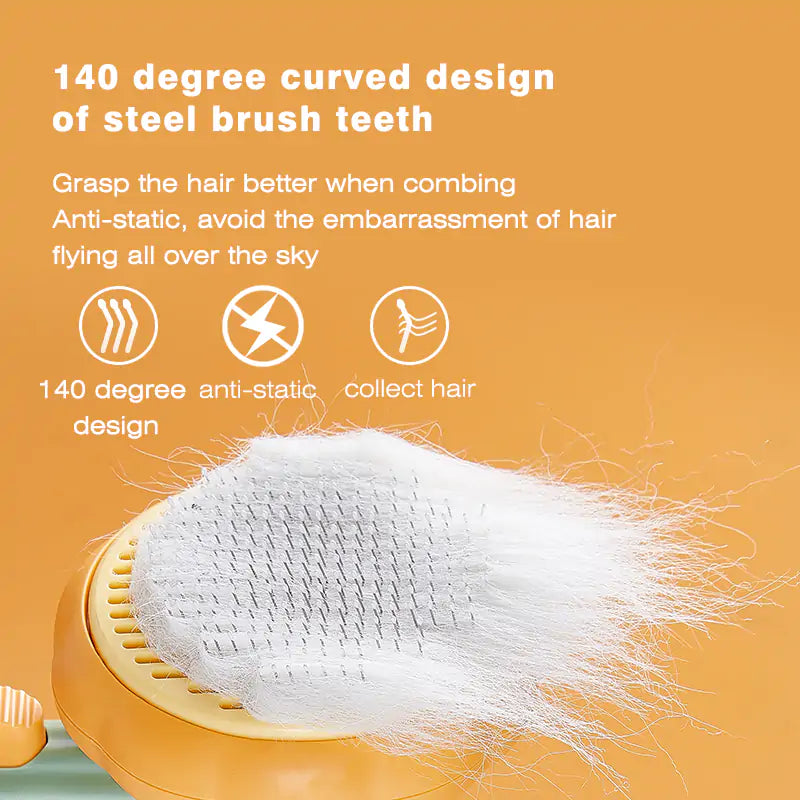 Self Cleaning Pumpkin Pet Slicker Brush